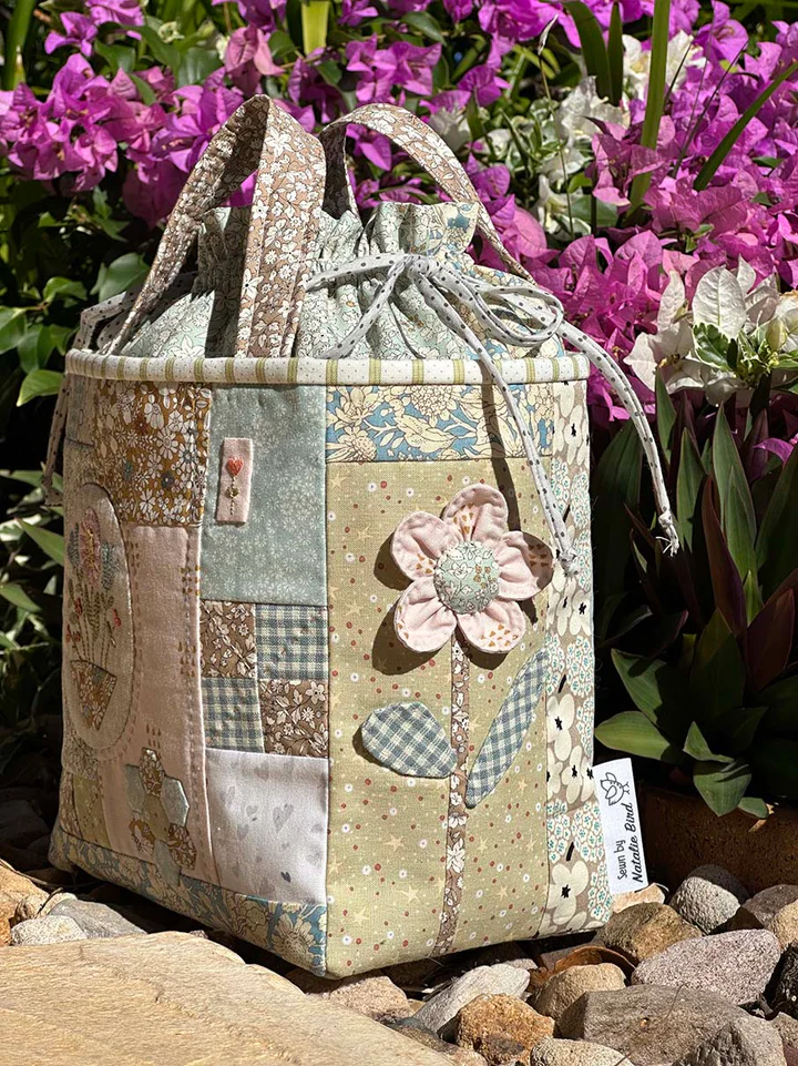 TBH-D, Tully Tote Pattern by the Birdhouse, Finished size is 8"x8"x5" + straps.