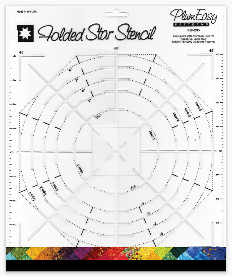 PEP205, Folded Star Stencil