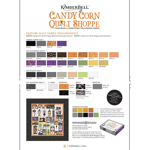 KID727, Candy Corn Quilt Shoppe (Sewing Version) Book by Kim Christopherson