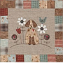 Pattern, Set ( 4 in totaal) A Dog's Life Quilt - 46" x 42"
