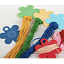 ISE730, Floss Flower, Thread bobbins & Label set (set of 6)