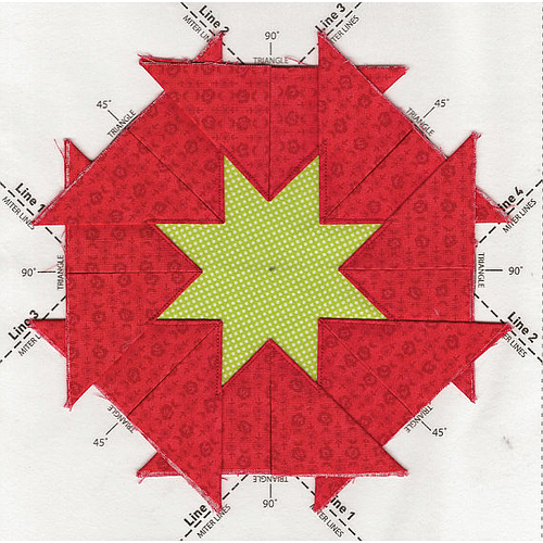 PEP203, Folded Star Pin Cushion Template 3-pk (NO pattern included)