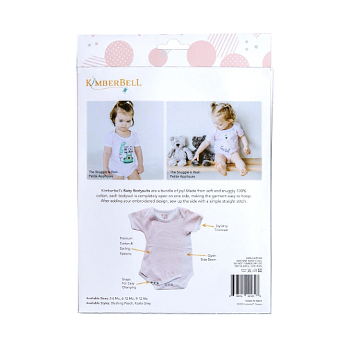 KIDKB8221, Baby Bodysuit, Blushing Peach (6-9) Months) pack of 2