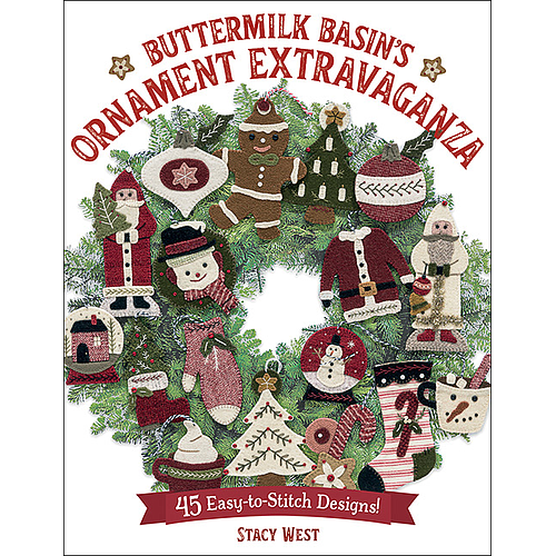 B1548, Buttermilk Basin's Ornament Extravaganza - 45 Easy-to-Stitch Designs!