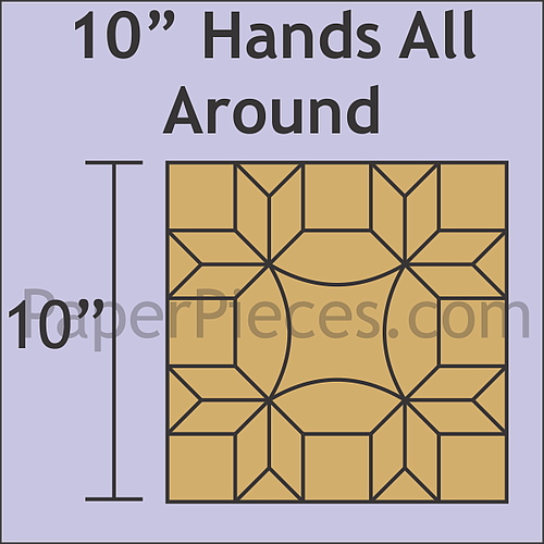 HANDSALLAROUND1000-S, 10" Hands All Around Small Pack