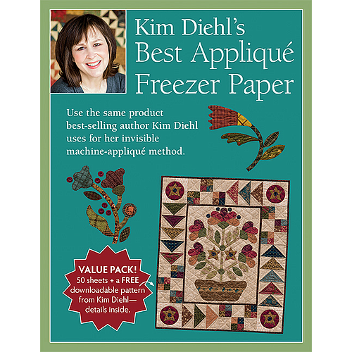 P157, 50 Sheets Kim Diehl's Best Appliqué Freezer Paper 