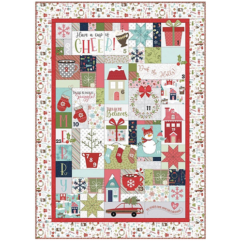 KIT-MASCUP, Cup of Cheer Advent Quilt Kit (Original Maywood Studio Fabrics only) by Kimberbell Design (expected 06/22)