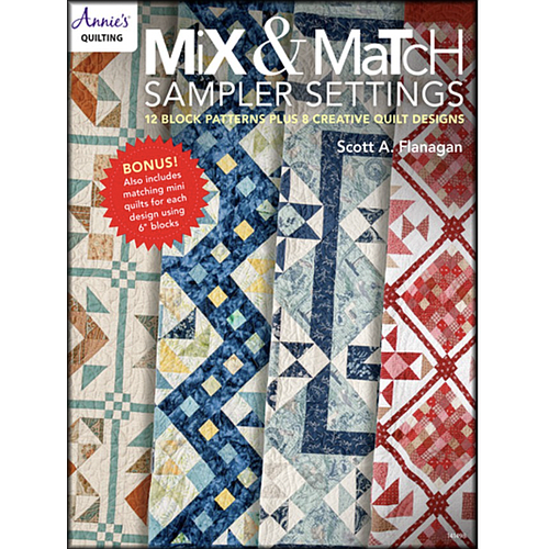 DRG1414981, Mix & Match Sampler Settings, 12 Block Patterns Plus 8 Creative Quilt Designs