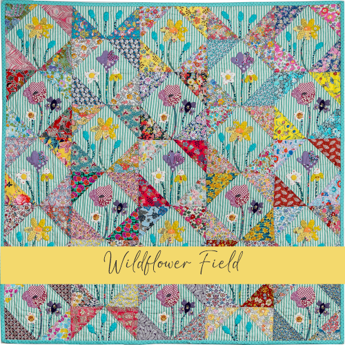 Wildflower Field - Template Set ¼" Seam, by Karen Cunningham