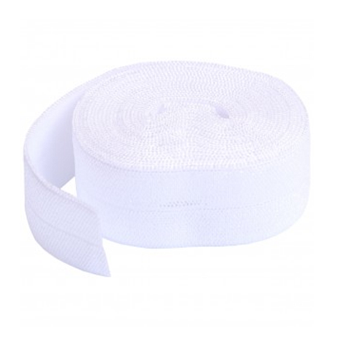 SUP211-2-WHITE, Fold over Elastic White (20mm, 2 yard package) ByAnnie
