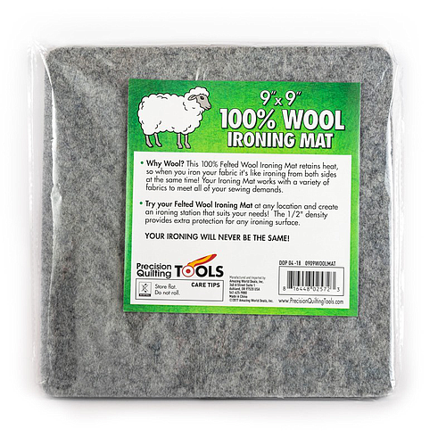 Wool Ironing Mat 9" x 9" (woolmat)