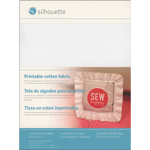 Printable Cotton Fabric Sheets (8x) by Silhouette