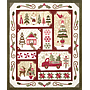 BOM 1-6, BLOCK OF THE MONTH PARTS 1-6, Sew Merry Quilt BOM(red) 